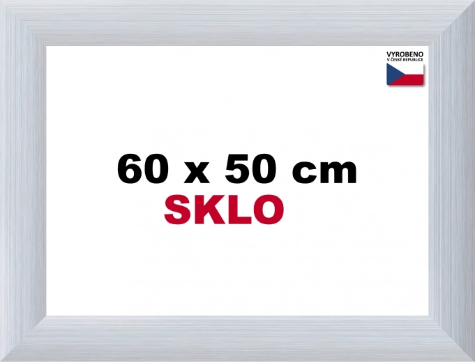 Αλουμινένια κορνίζα για παζλ 60 × 50 cm – ασημί Alaska