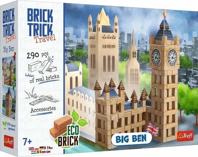 Κατασκευαστικό σετ από αληθινά τούβλα TREFL Brick Trick Travel – Big Ben, 290 κομμάτια