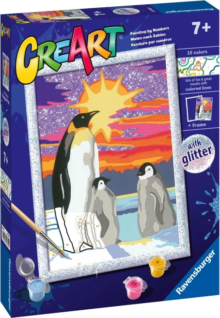 Ravensburger CreArt ζωγραφική με αριθμούς – πιγκουίνοι