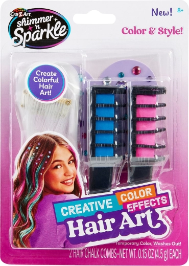 Cra-Z-Art κιμωλίες μαλλιών με κλιπ μαλλιών