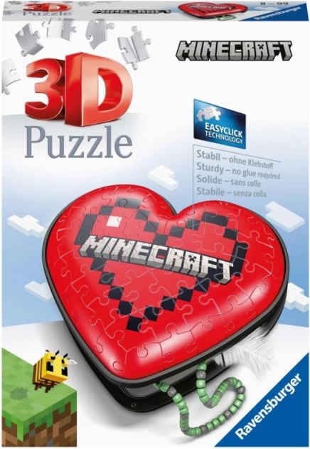 Ravensburger 3D παζλ καρδιά Minecraft, 54 κομμάτια