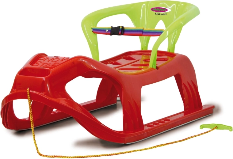 Παιδικό πλαστικό έλκηθρο Snow Play Snow Star 90 cm κόκκινο με πλάτη