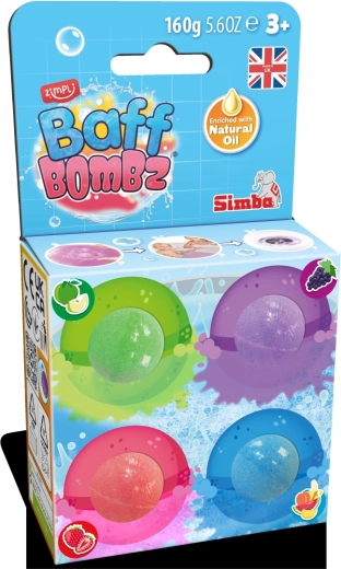 Baff Bombz αρωματικές βόμβες μπάνιου 4 τεμ.