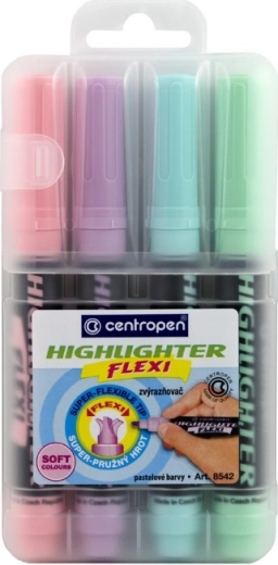 Υπογραμμιστές Flexi pastel 4 τεμ.