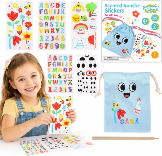 Woopie Art&Fun δημιουργικό σετ διακόσμησης τσαντούλας με αυτοκόλλητα