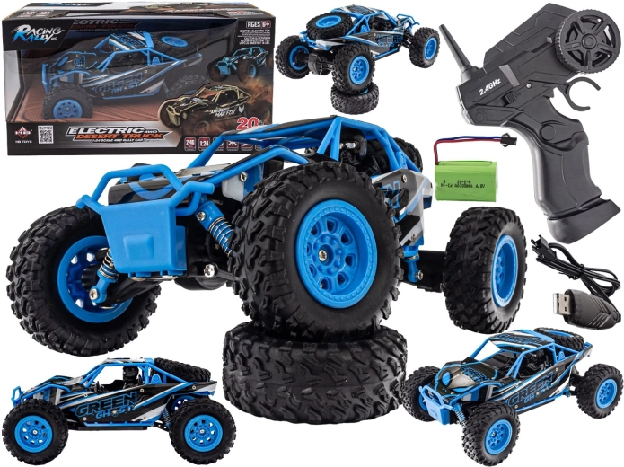 Τηλεκατευθυνόμενο desert truck 4WD 2,4 GHz 1:24 μπλε - 1 τεμάχιο
