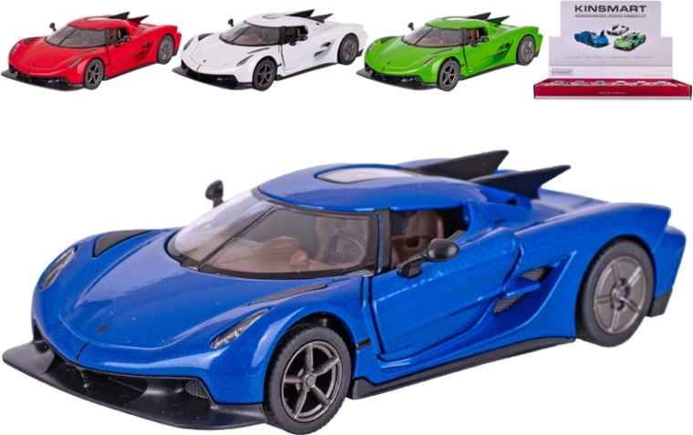 Kinsmart Koenigsegg Jesko Absolut μεταλλικό μοντέλο αυτοκινήτου με μηχανισμό pull-back
