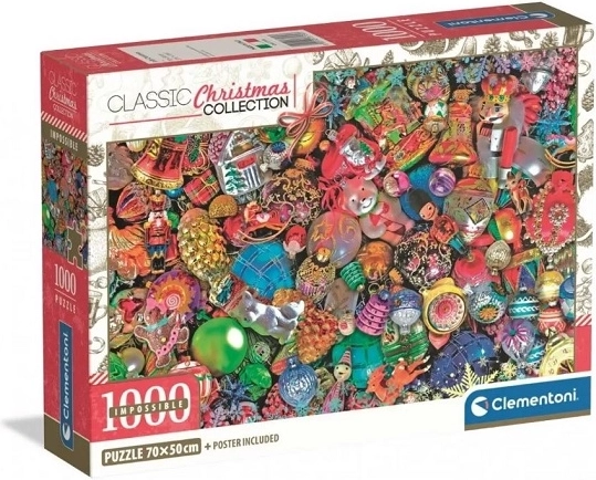 Clementoni Impossible παζλ 1000 κομματιών – Christmas Collection Jolly Christmas