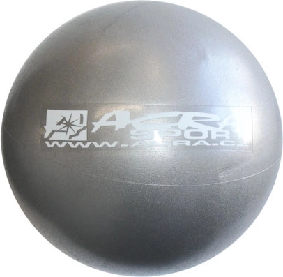Acra μπάλα overball 30 cm μεταλλικό ασημί