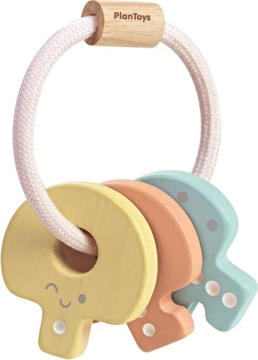 PlanToys ξύλινη κουδουνίστρα με κλειδιά