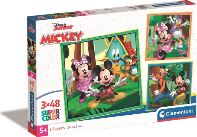 Σετ παζλ 3×48 κομμάτια MICKEY ΚΑΙ ΦΙΛΟΙ – CLEMENTONI