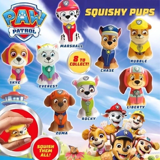 Paw Patrol squishy σε κάψουλα - 1 τεμάχιο