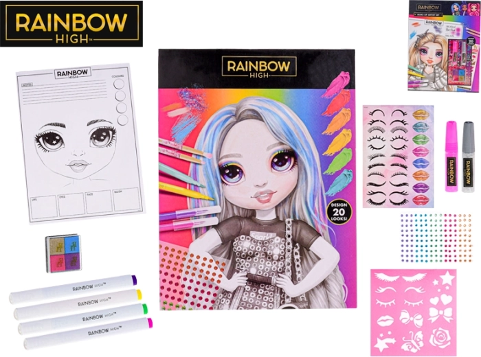 Μοντέρνο δημιουργικό σετ Rainbow High - 1 τεμάχιο