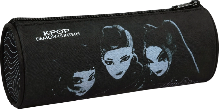 Σχολική κασετίνα-θήκη GIM KPop Demon Hunters Huntrix μαύρη