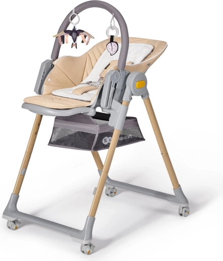 Καρεκλάκι φαγητού και ρηλάξ 2 σε 1 KINDERKRAFT Lastree Wood Premium