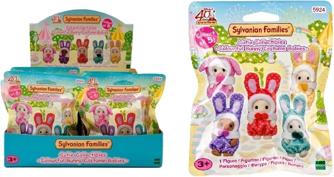 Sylvanian Families σακουλάκι με κουνελάκια με πολύχρωμες στολές - 1 τεμάχιο