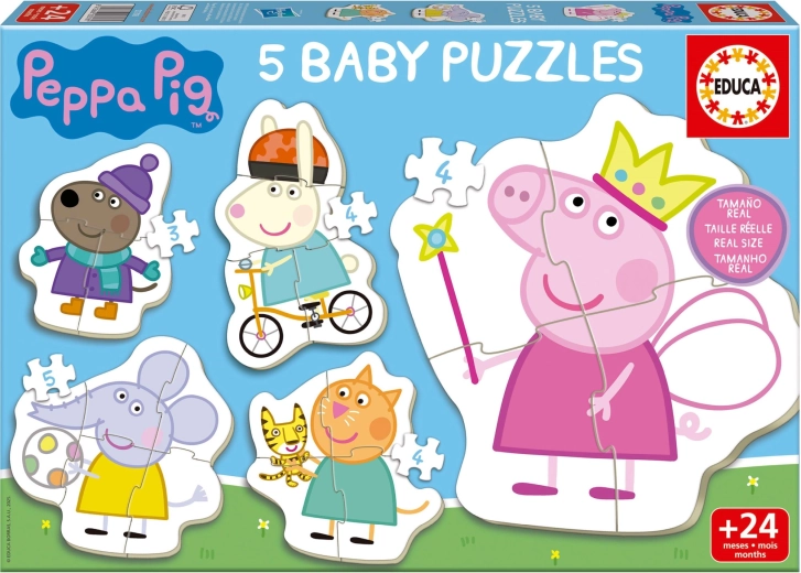 Παιδικό παζλ Μωρού Γουρουνάκι PEPPA 5σε1 (3–5 κομμάτια)