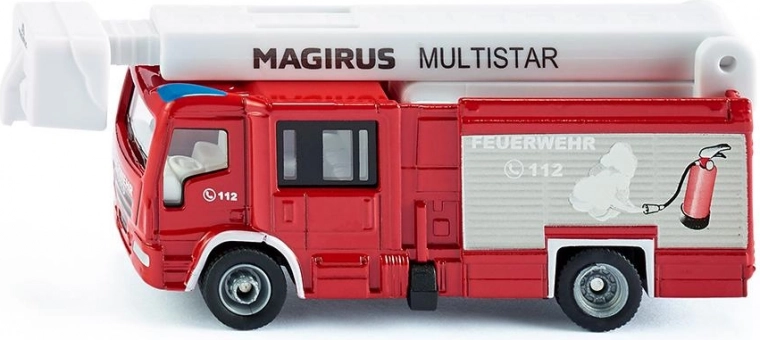 Siku Super πυροσβεστικό όχημα MAGIRUS MULTISTAR με τηλεσκοπικό βραχίονα 1:87