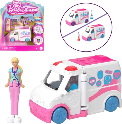 Mini Barbie land – ασθενοφόρο με μίνι κούκλα