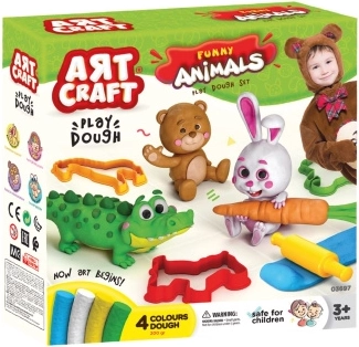 Σετ Art Craft για πλαστελίνη – διασκεδαστικά ζωάκια 200 g