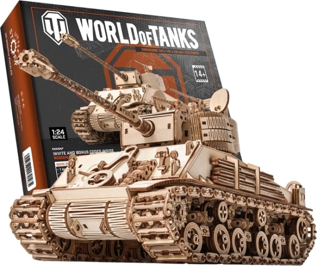 Little Story ξύλινο 3D παζλ World of Tanks M4A3E8 Sherman