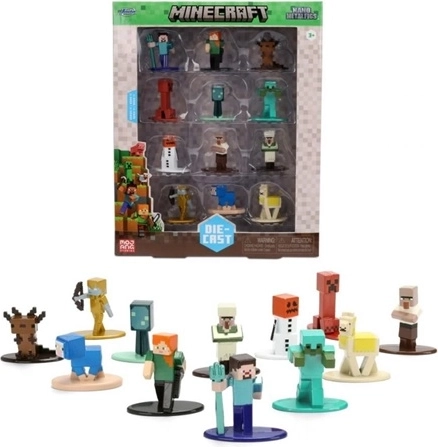 Jada Minecraft μεταλλικές φιγούρες 4 cm (12 τεμ.)