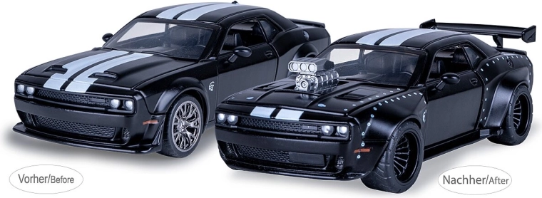 Jamara Dodge Challenger SRT Jailbreak μεταλλικό μοντέλο 1:36 μαύρο