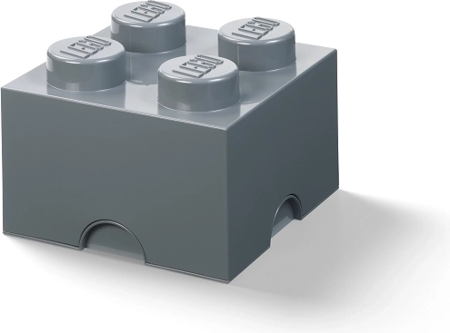 LEGO κουτί αποθήκευσης 4 σκούρο γκρι