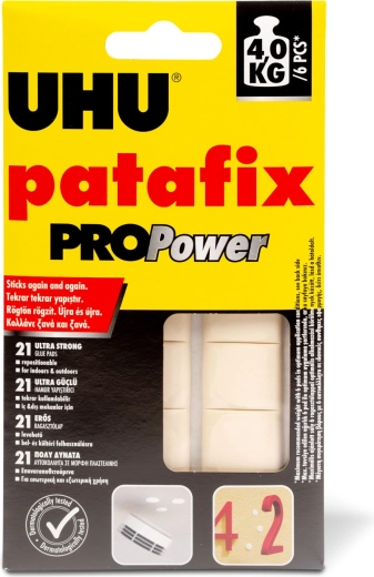 Patafix PROPower λευκή κόλλα στερέωσης, 21 τεμ.