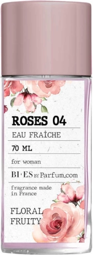 BI-ES Roses 04 γυναικείο αναζωογονητικό νερό σε γυάλινο μπουκάλι 70 ml