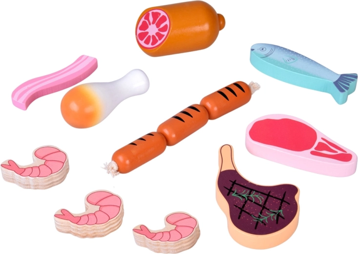 Ρεαλιστικό σετ κρεάτων και θαλασσινών