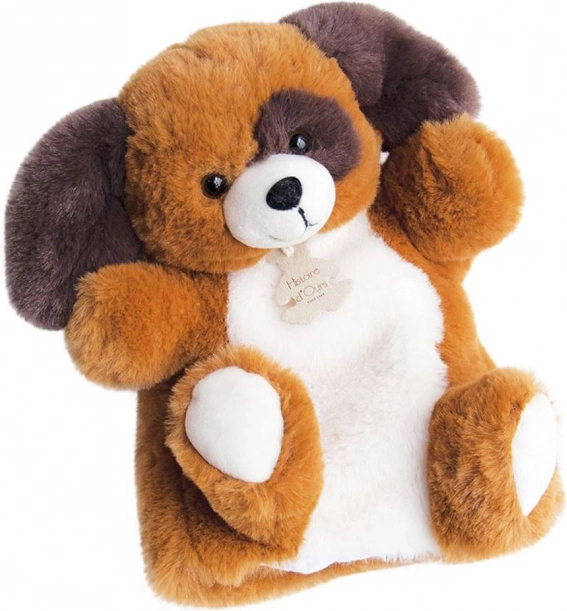 Doudou Histoire d'Ours λούτρινη μαριονέτα-γαντόκουκλα σκυλάκι