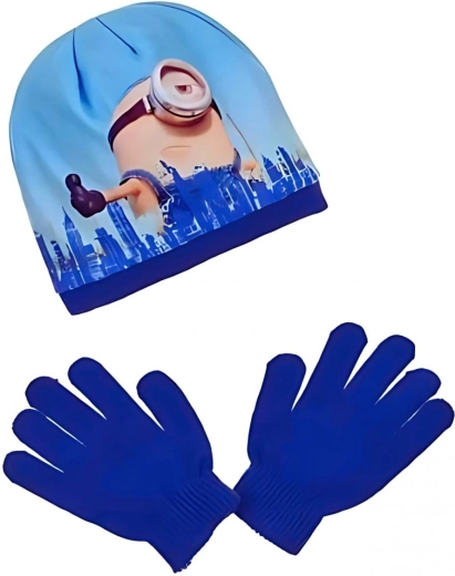 Σετ σκουφάκι και γάντια Minions