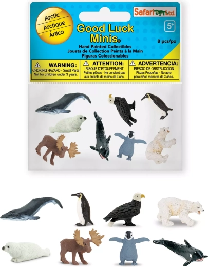Safari Ltd. Αρκτική – Good Luck Minis funpack μίνι φιγούρες ζώων (8 τεμ.)