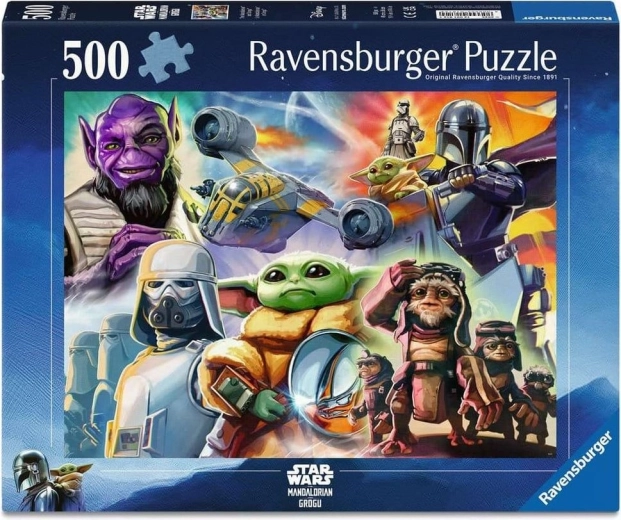 Παζλ Ravensburger Star Wars: Mandalorian και Grogu 500 κομμάτια