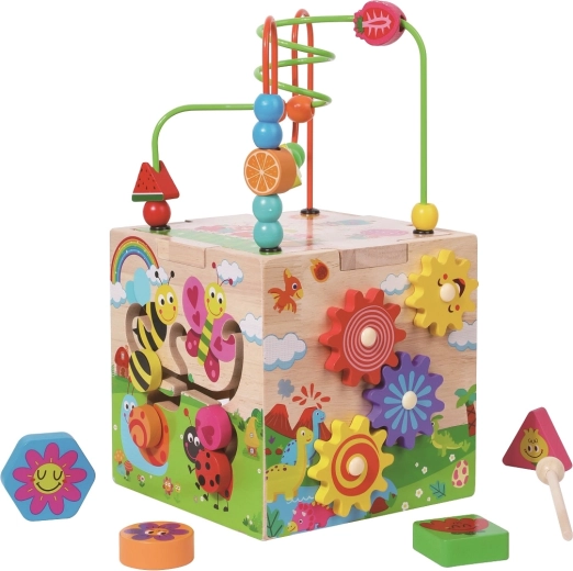 2Kids Toys κύβος κινητικών δεξιοτήτων με λαβύρινθο χαρούμενα ζωάκια