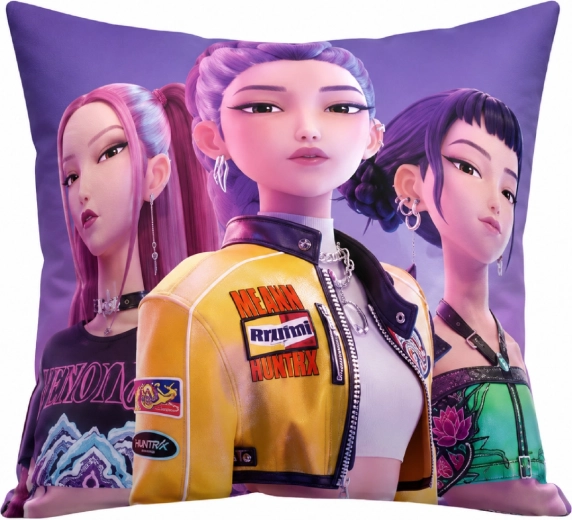 Διακοσμητικό μαξιλάρι K-Pop Demon Hunters Huntrix 40 × 40 cm