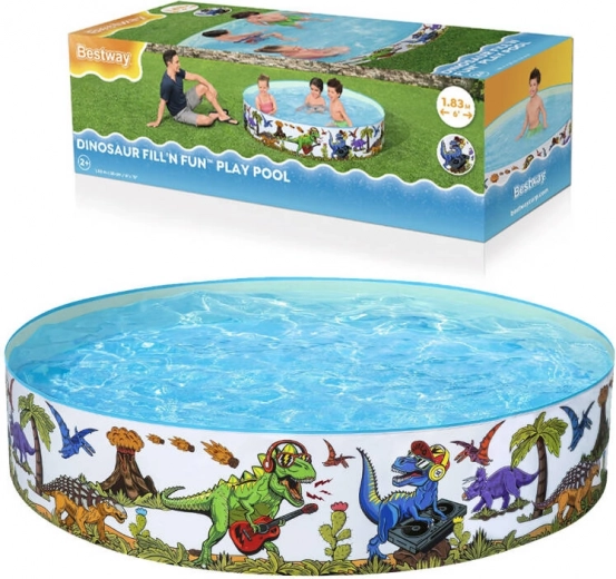 Φουσκωτή παιδική πισίνα Bestway δεινόσαυροι 183 × 38 cm