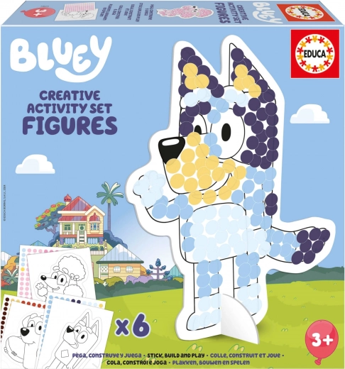 Δημιουργικό σετ με στένσιλ Bluey
