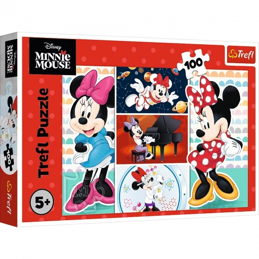 Παζλ 100 κομματιών Διασκεδαστική MINNIE DISNEY από την Trefl