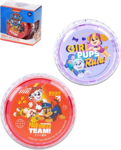 Φωτιζόμενο γιο-γιο Paw Patrol 6 cm με μπαταρίες - 1 τεμάχιο