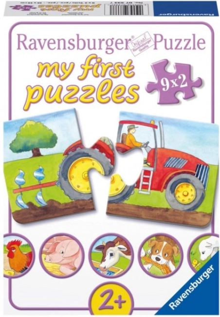 Ravensburger τα πρώτα μου παζλ στη φάρμα 9×2 κομμάτια
