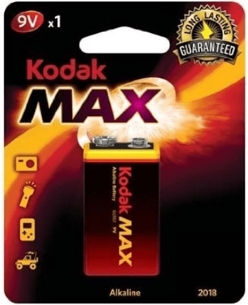 Kodak Alkaline Max 9V αλκαλική μπαταρία