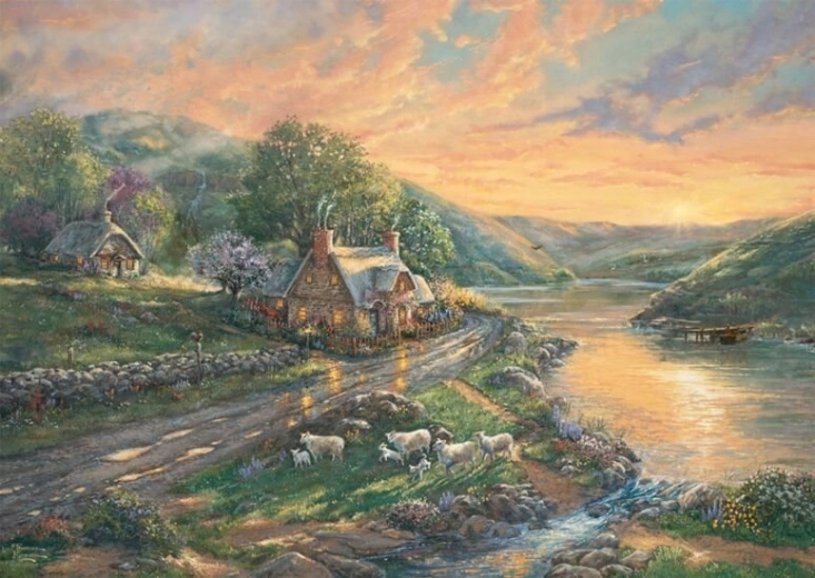 Παζλ Ξημέρωμα στην Emerald Valley 1000 κομμάτια SCHMIDT