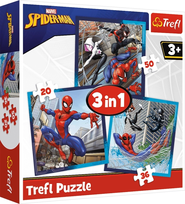 Παζλ 3 σε 1 Spider-Man Παρέα Αραχνών