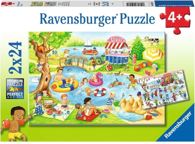 Παζλ Ravensburger Διασκέδαση στη λίμνη 2×24 κομμάτια