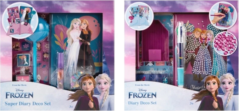 Διακοσμητικό σετ ημερολογίου DISNEY FROZEN – ημερολόγιο, αυτοκόλλητα και αξεσουάρ