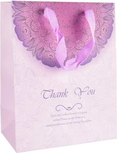 Χάρτινη τσάντα δώρου Thank You 16 × 10 × 32 cm