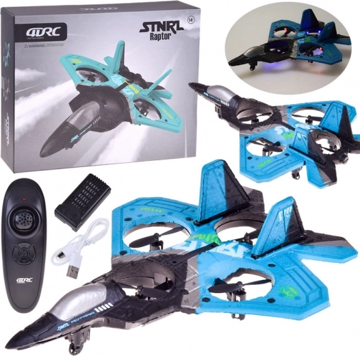 RC drone σε σχήμα μαχητικού Raptor με φωτισμό LED – Όχι
