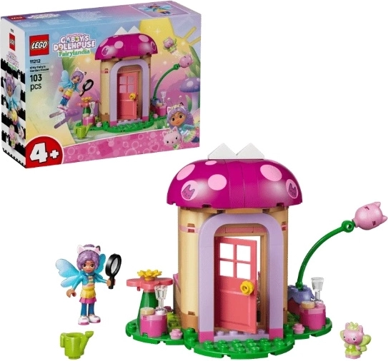 LEGO Gabby’s Dollhouse σπιτάκι της νεραϊδογατούλας στον κήπο